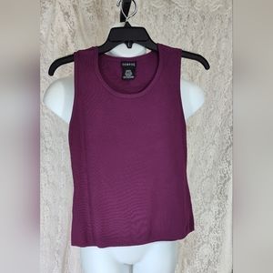George Sleeveless Stretch Knit Top Berry Purple NWOT Size M (8-10)